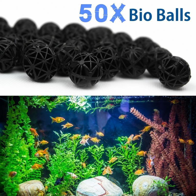 50Pcs 16mm Aquarium Bio Filter - đánh giá và giá Marine Aquarium Filter Media