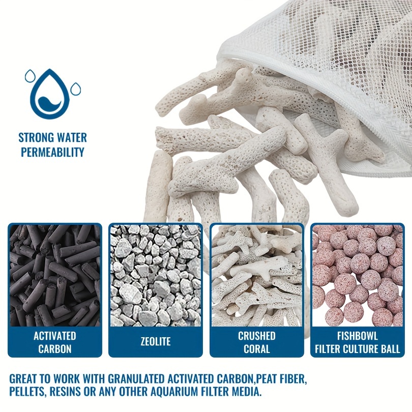 Reusable Zipper Filter Media B - đánh giá và giá Marine Aquarium Filter Media